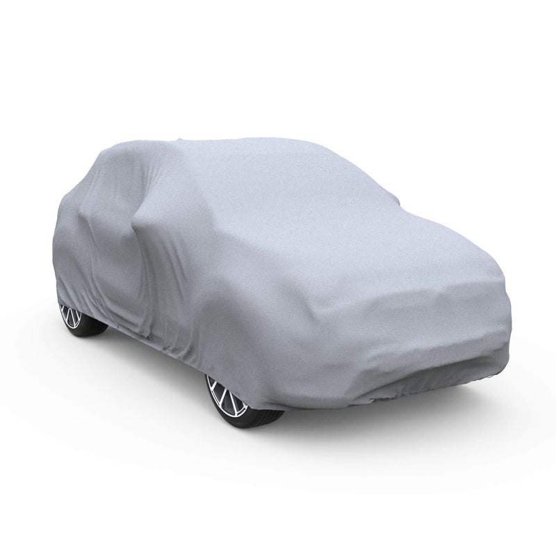Budge - RBHB-2 Rain Barrier Hatchback Car Cover, Outdoor, Waterproof, Hatchback Car Cover fits Cars up to 183", Gray - Image 1